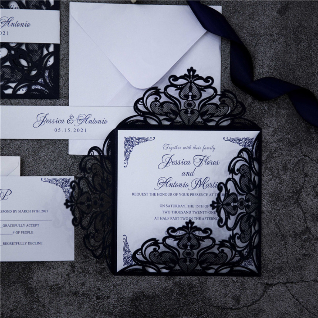 Classic Laser-cut Invitations 156 - Click Image to Close