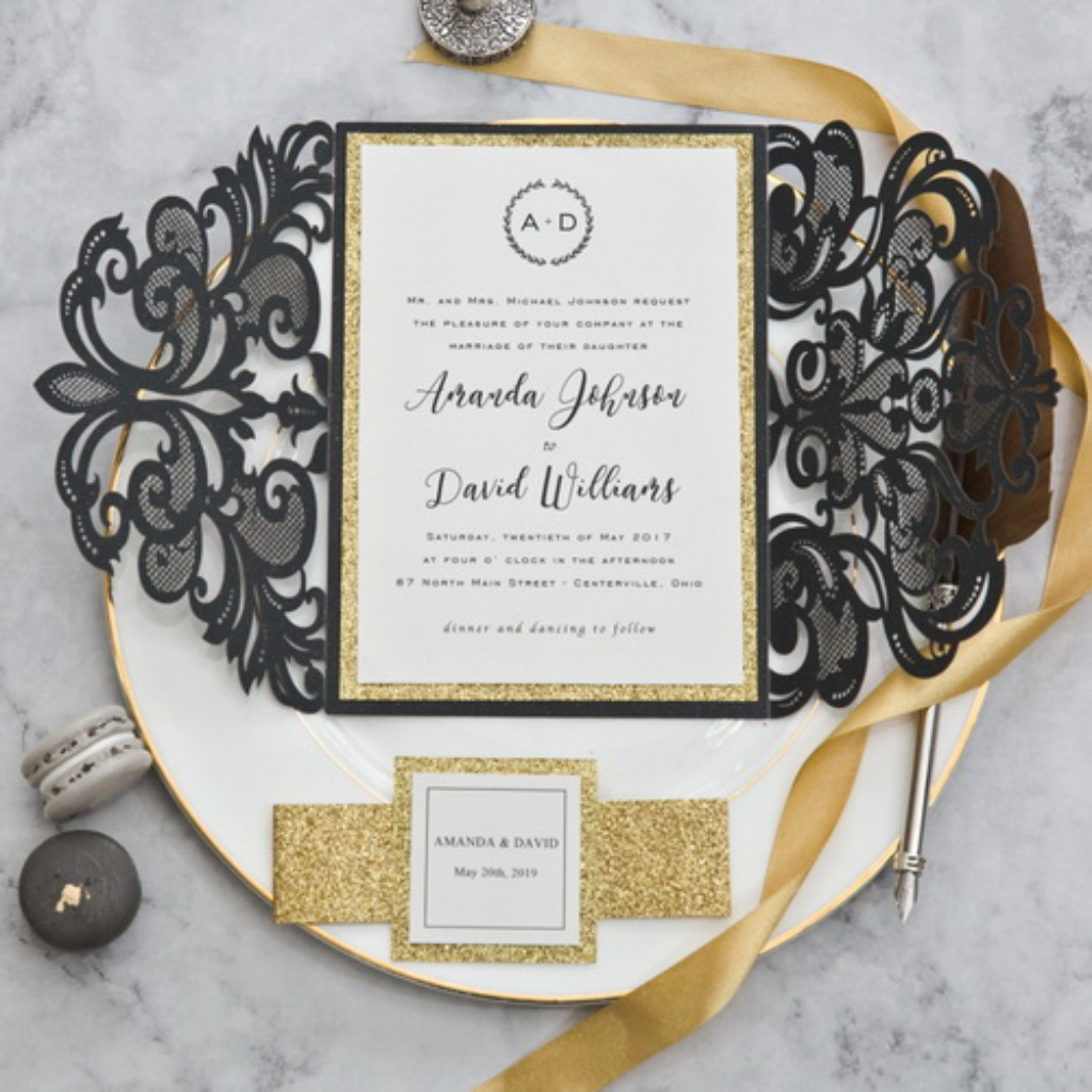 Classic Laser-cut Invitations 158 - Click Image to Close