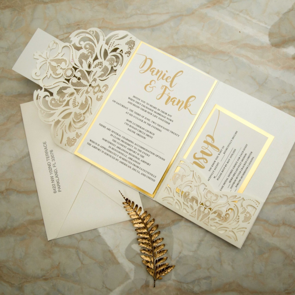 Classic Laser-cut Invitations 163 - Click Image to Close