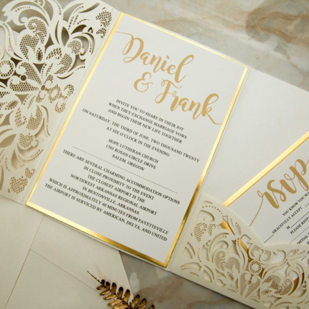 Classic Laser-cut Invitations 163 - Click Image to Close