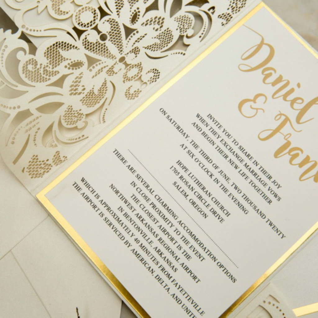 Classic Laser-cut Invitations 163 - Click Image to Close