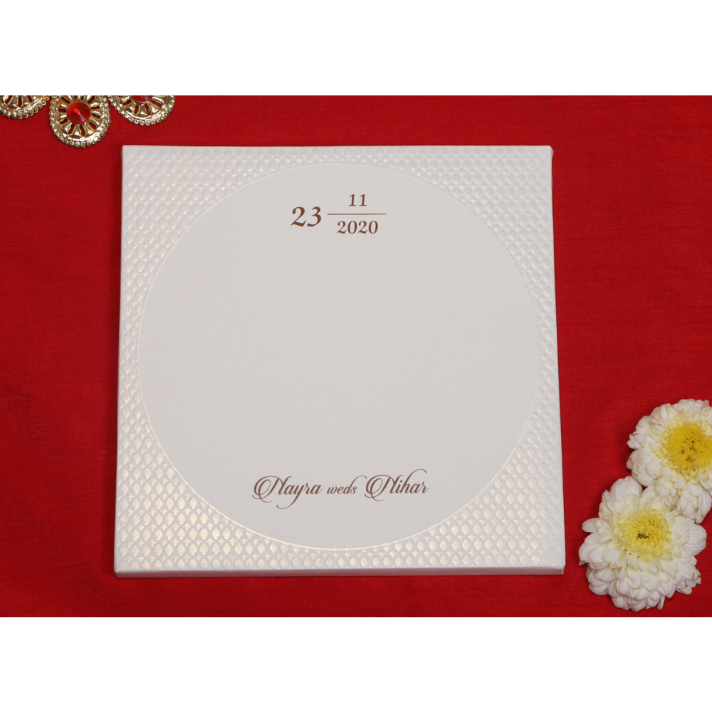 Cream multifaith wedding invite - Click Image to Close