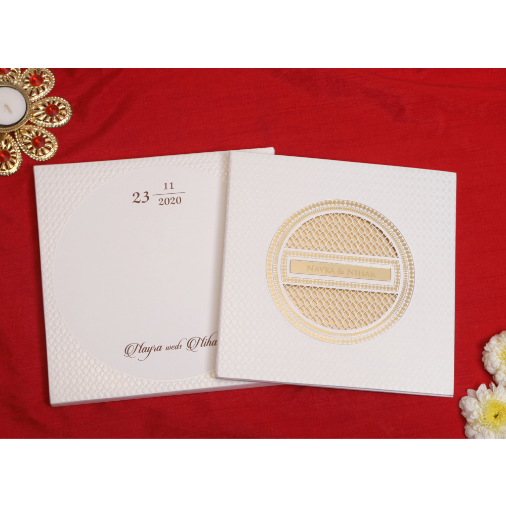 Cream multifaith wedding invite - Click Image to Close