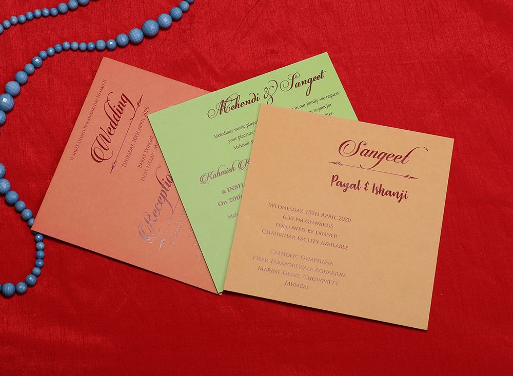 Elegant Indian wedding invitation with laser cut designs - Click Image to Close