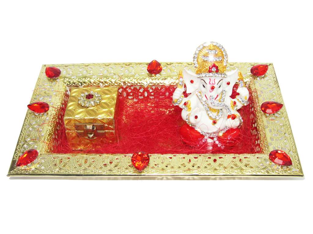 Ganesha designer Ring Platter - Click Image to Close