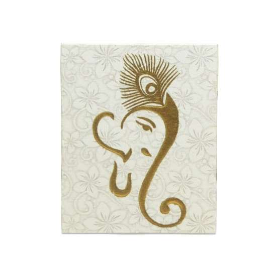 Ganesha off white Handmade Envelope
