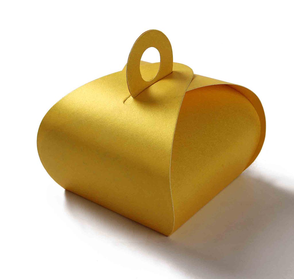 Indian Wedding Party Favor Box in Yellow Color - Click Image to Close