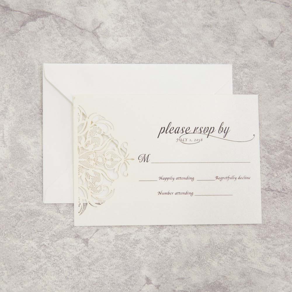Luxurious Metallic Gold Colour Pocket Wedding Invitation - Click Image to Close