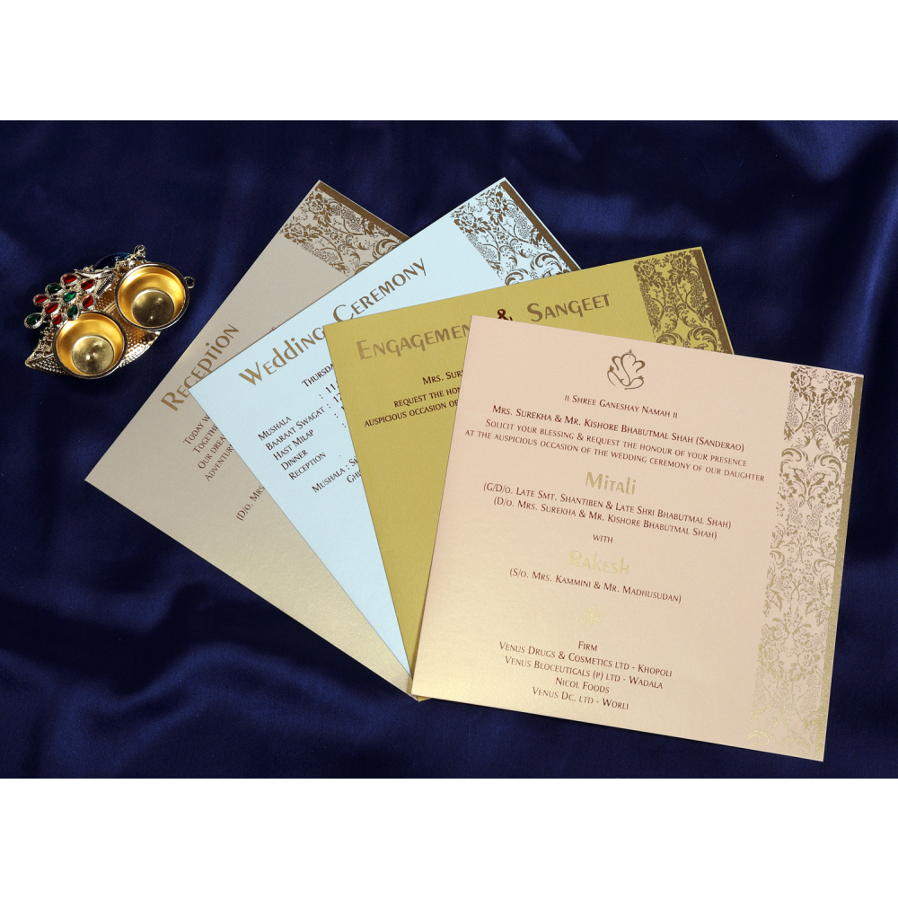Multifaith pastel colored wedding invite - Click Image to Close
