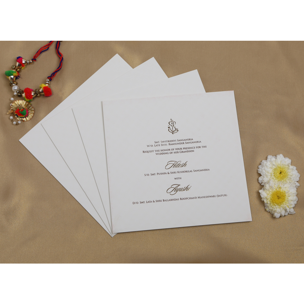 Multifaith red colored wedding invite - Click Image to Close