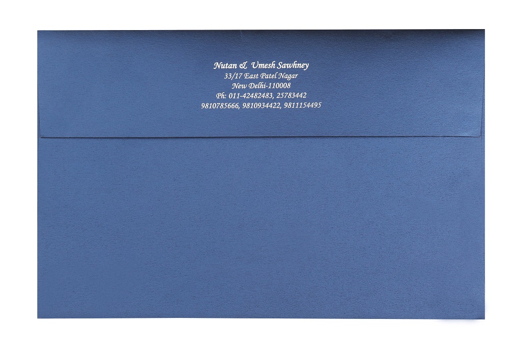 Navy Blue and Silver Card with Laser-cut Design - Click Image to Close
