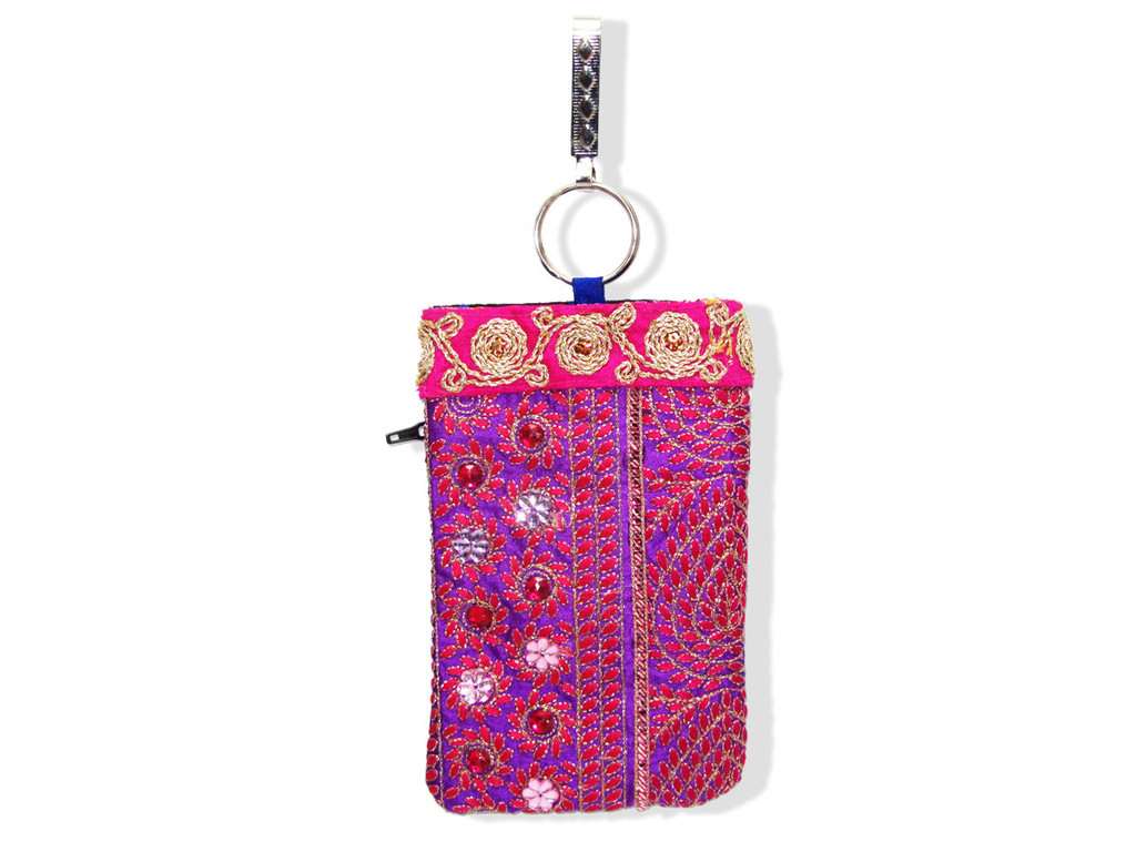 Neon pink mobile Pouch - Click Image to Close