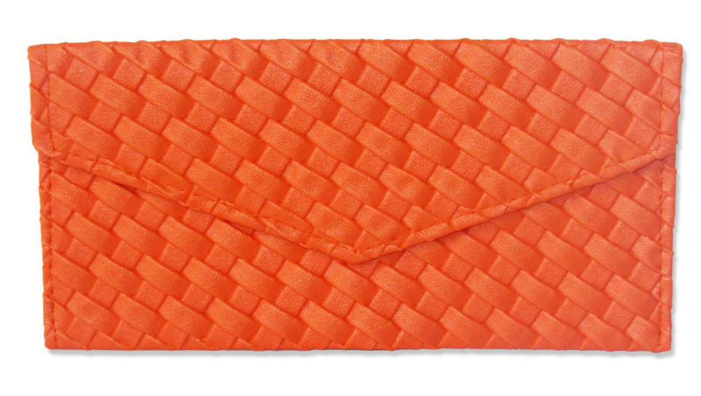 Orange Leather Envelope
