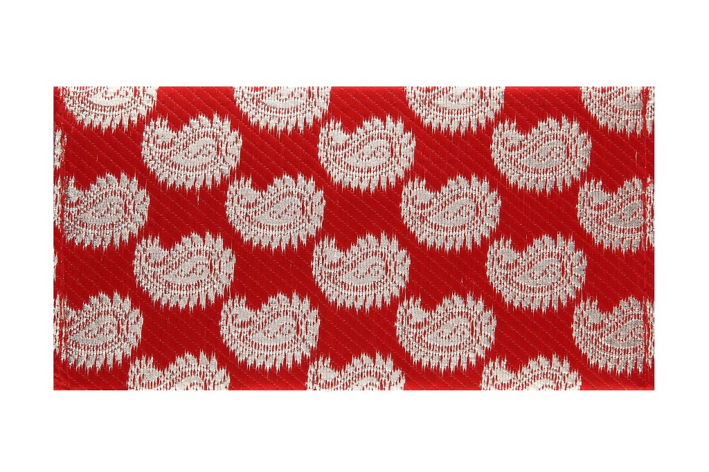 Paisley Wedding Shagun Envelope in Rich Red And Golden - Click Image to Close