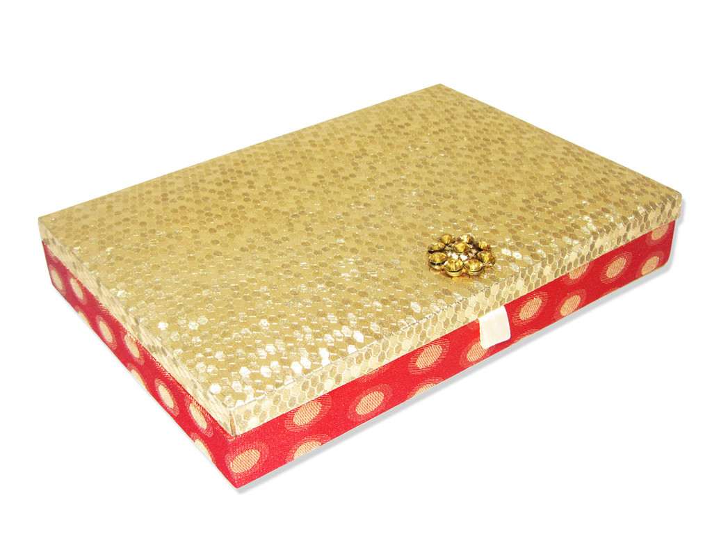 Red & Gold Jewellery Box - Click Image to Close
