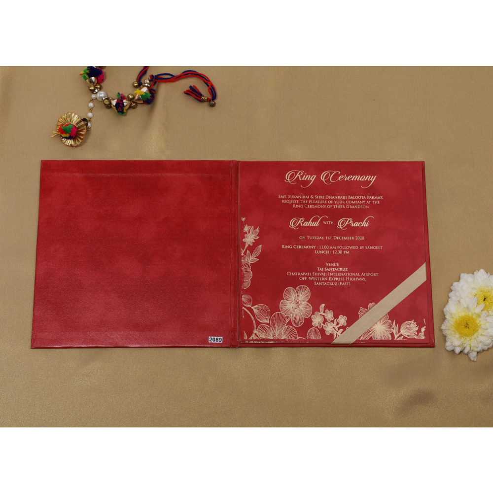 Royal Red wedding invite - Click Image to Close