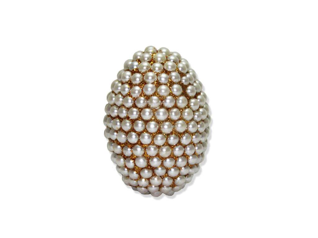 Supari Nariyal decorated with pearls - Click Image to Close