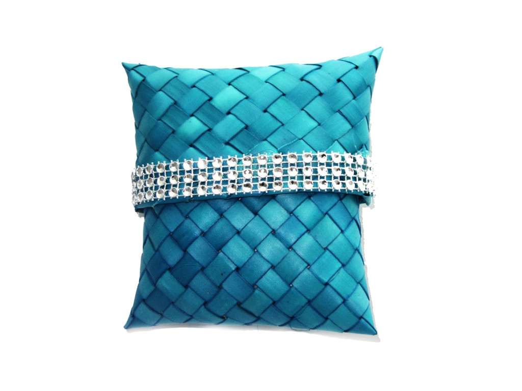 Weaved Blue Gift Pouch - Click Image to Close