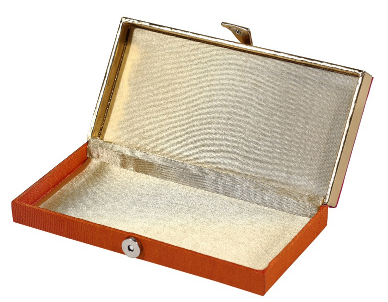 Wedding Favor Shagun Box in Fuchsia and Golden Design - Click Image to Close