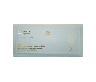Mulifaith cream wedding Invitation Card