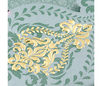 Multifaith floral wedding invitation card in mint green colour