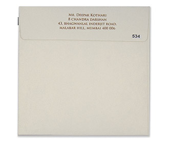 Multifaith floral wedding invitation card in powder blue colour