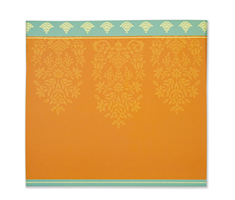 Multifaith Indian wedding invitation in vibrant colours