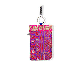 Neon pink mobile Pouch