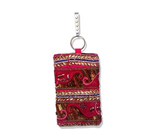 Pink & Gold Mobile Pouch
