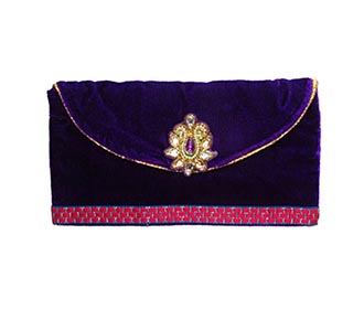 Purple broach hand cl