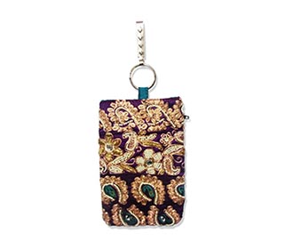 Purple Designer Mobile pouch