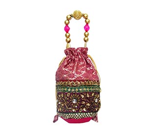 Purple designer Potli Handbag