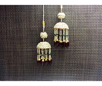 Red ,Gold & green Handcrafted Kaleeri - 