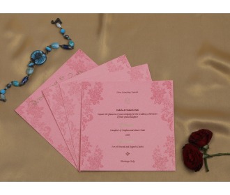 Royal Pink wedding invite