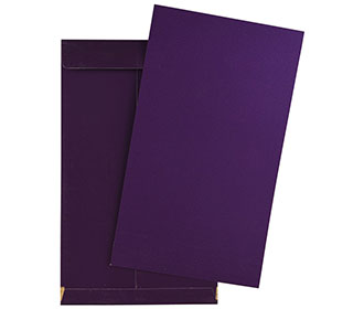 Simple & elegant multi faith invitation in royal purple colour