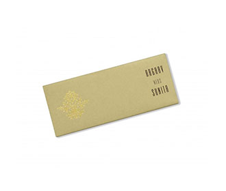 Small Size 4 Fold Accrodian Multifaith Wedding Card in Golden