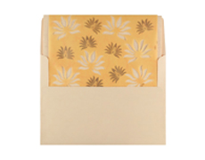 Sunshine Yellow Golden Lotus Design Card