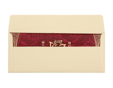 Traditional Ganesh Wedding Cards in Royal Crimson Colour