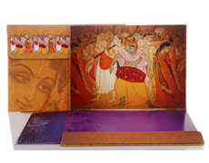 Traditional Radha-Krishna 3-D Card