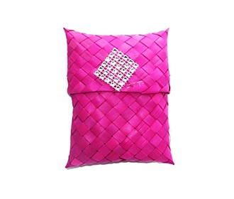 Weaved Magenta Gift Pouch