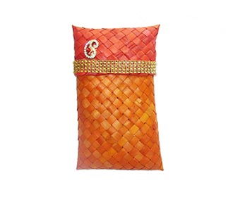 Weaved Orange Gift Po..