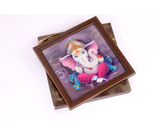 3D Ganesha Wedding Card with a Mantelpiece