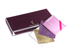 Wedding Card Box in Elegant Indigo and Silver with Sweet Box