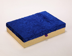 Wedding Favor Box with Velvet in Royal Blue and Golden Colour