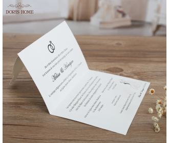 Western-style Groom & Bride Wedding Invitations Cards