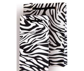 Designer Gift Bags Combo in Zebra Print