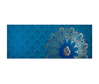 Bengali Blue Wedding Cards Images