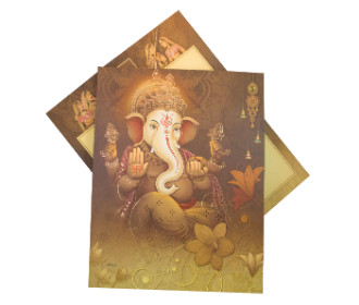 Classy Ganesha Wedding Cards Images