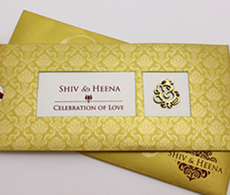 Ganesha Boxed Wedding Cards Images