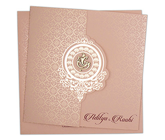 Ganesha Lasercut Wedding Cards Images